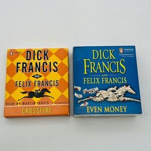 Dick Francis Felix Francis Audiobook CD Lot 2 Crossfire Even Money